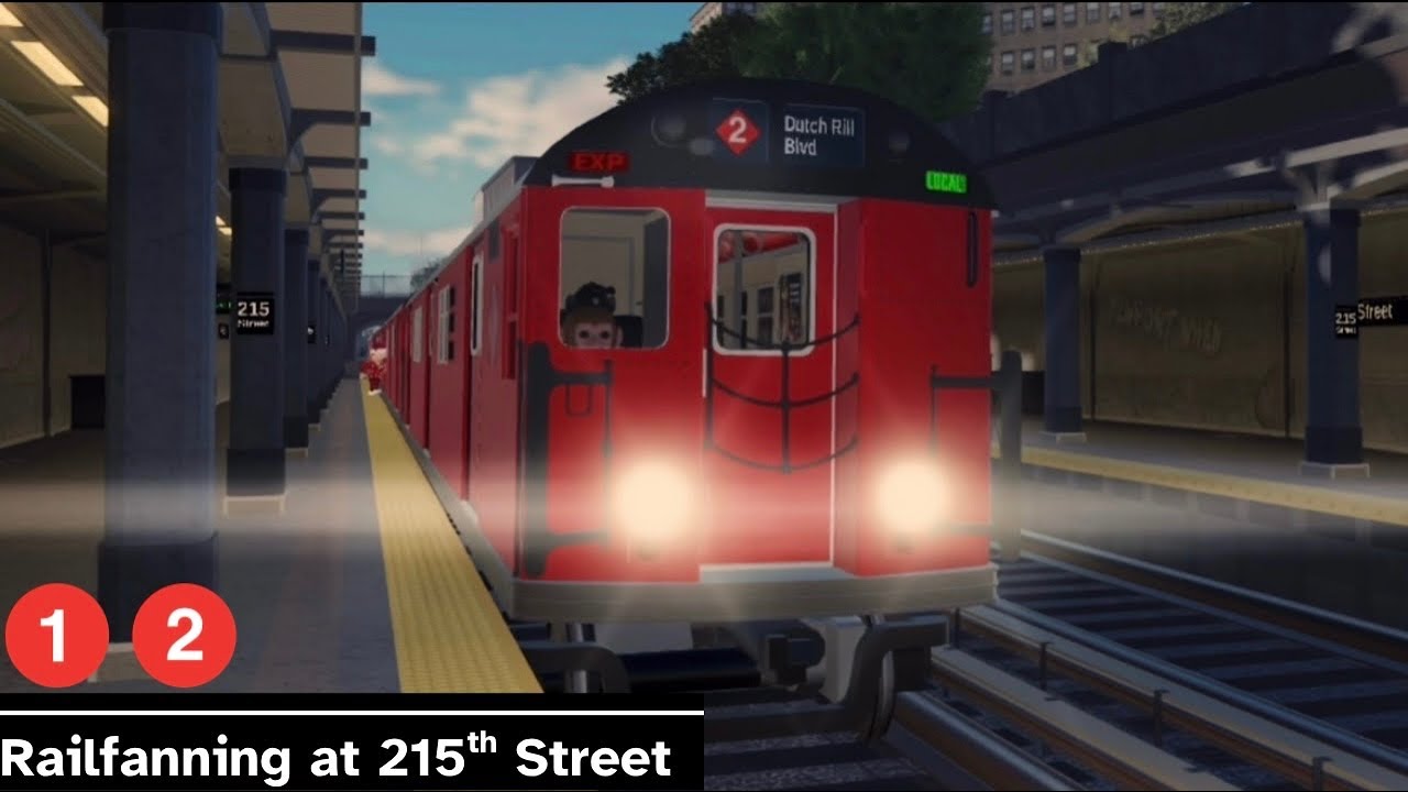 Roblox NYC Subway: Automated - Railfanning at 215th Street (1) (2) & More!