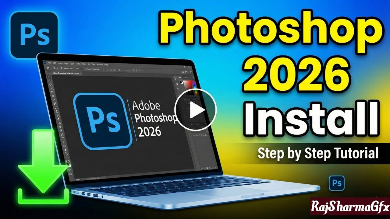 Photoshop Kaise Install Kare | Step by Step Guide (2026)#rajsharmagfx #installation#photoshop