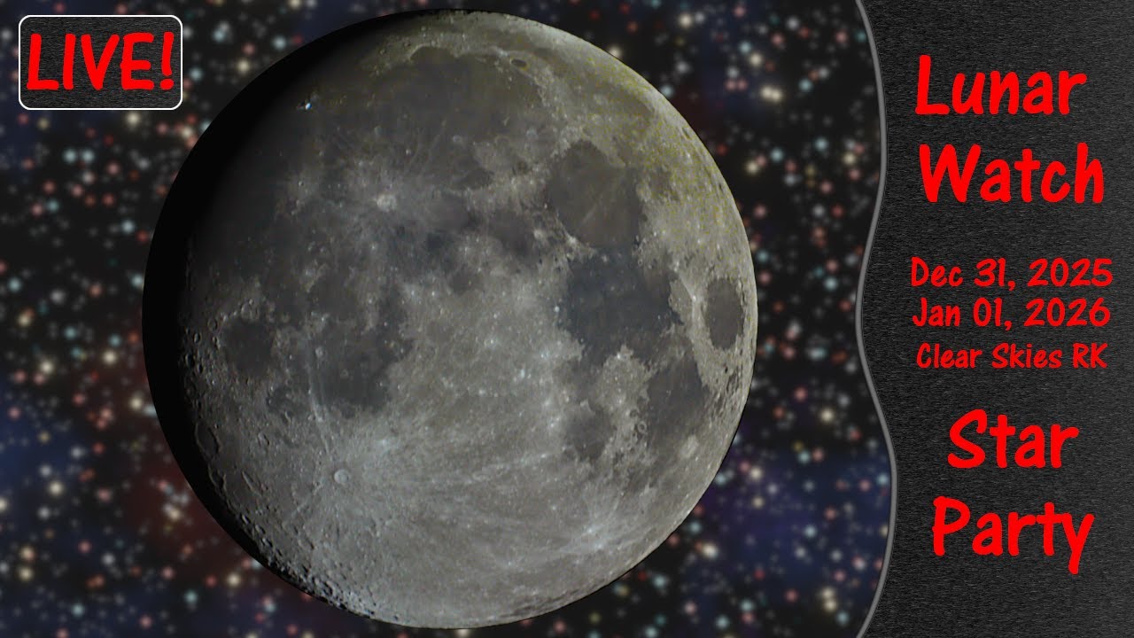 LIVE Star Party | Chill Night Sky & 96% Moon Glow