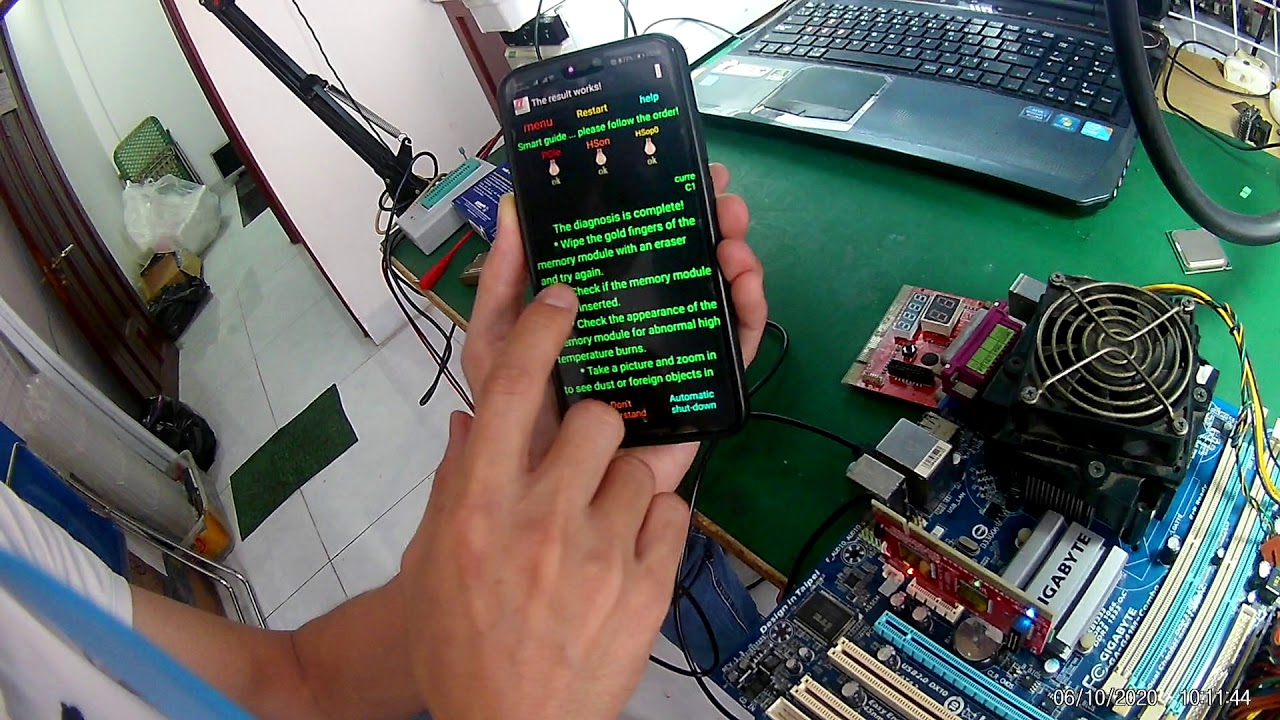 Instructions for connecting and using KQCPET6 V8 main test card