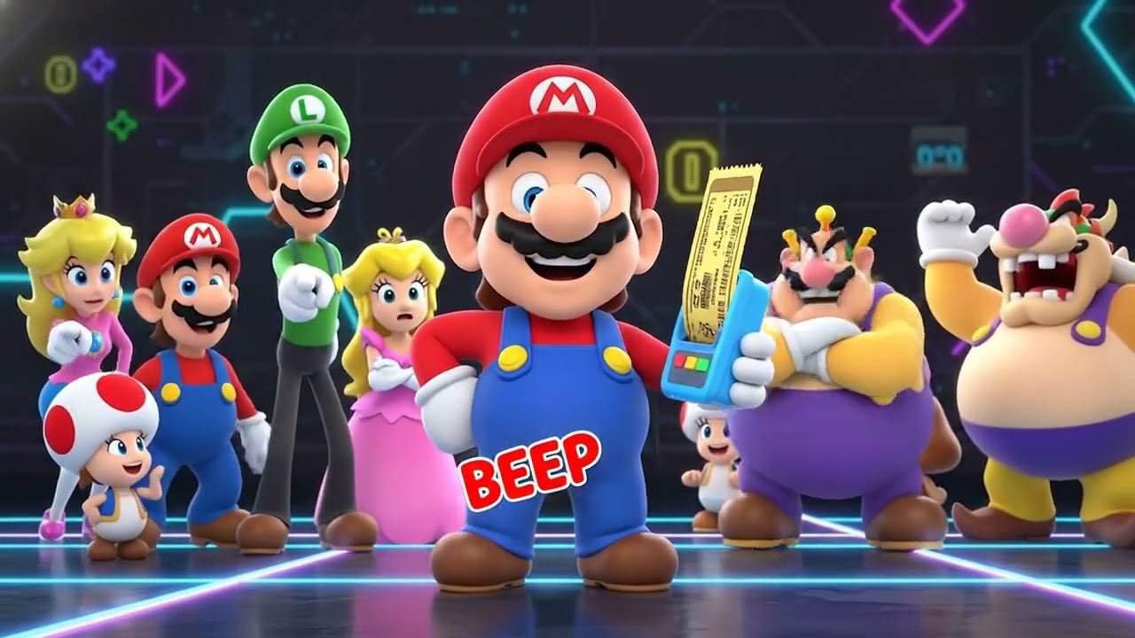 Mario Ở Mỹ 🇺🇸🤖 | Siêu Thị AI Đọc Ví Tiền | Mario & Công Nghệ Tương Lai