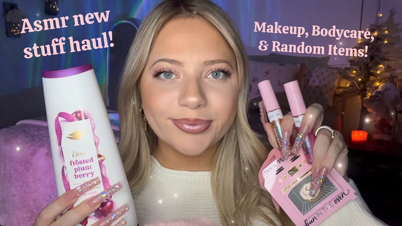 Asmr New Stuff Haul 🩷 Makeup & Bodycare! tapping & scratching