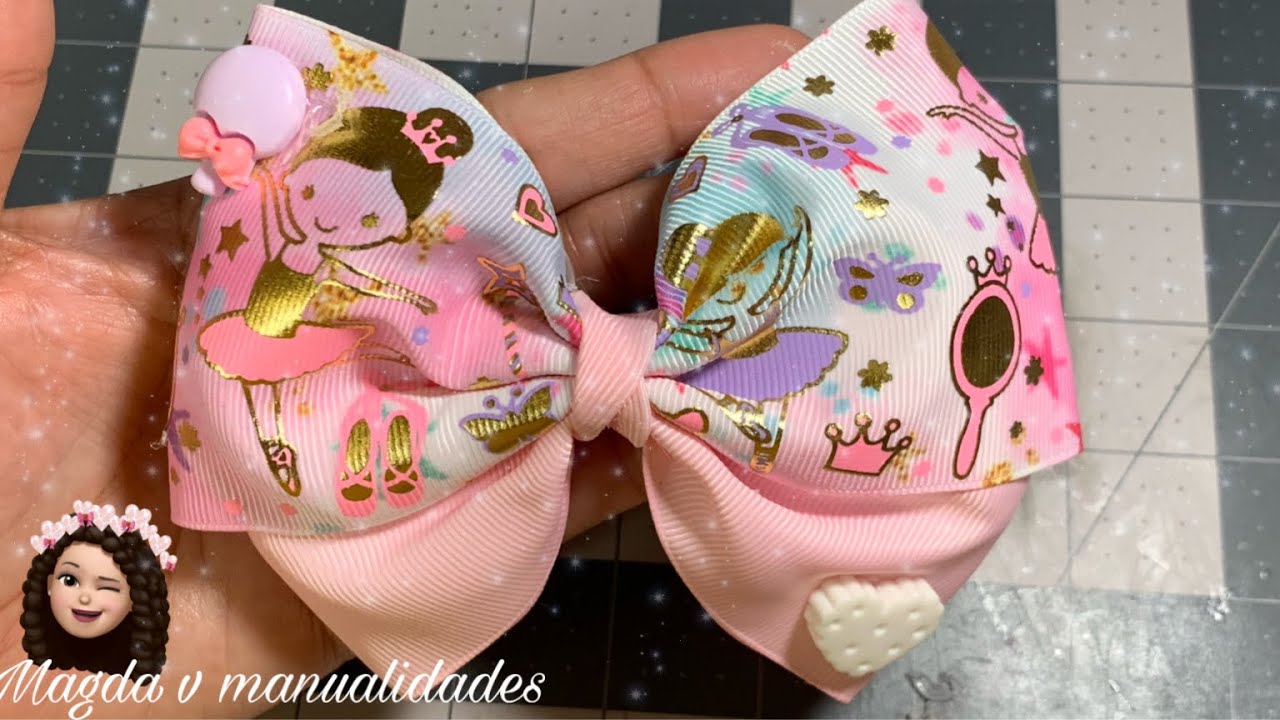 MOÑOS PARA niñas con listón de 7.5 cm 🎀🎀