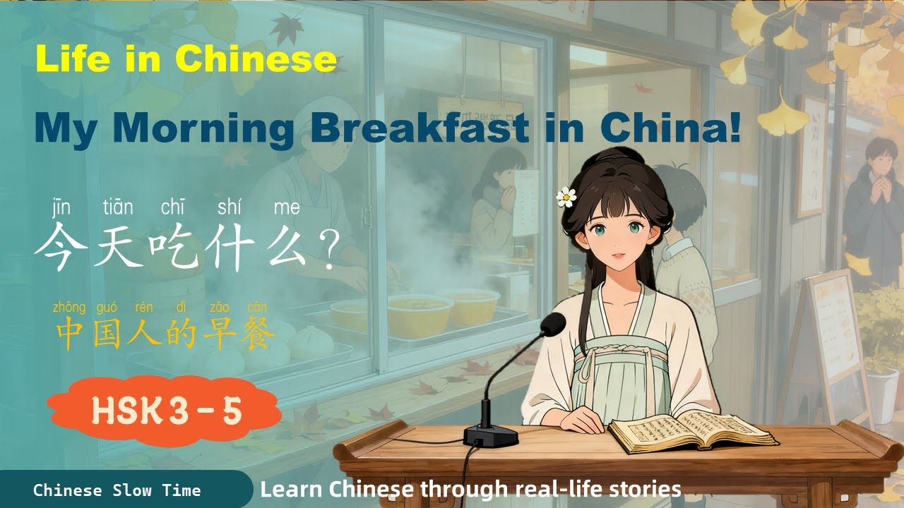 【HSK3-5】中国的早餐时光 · Chinese Breakfast Stories｜汉语慢时光