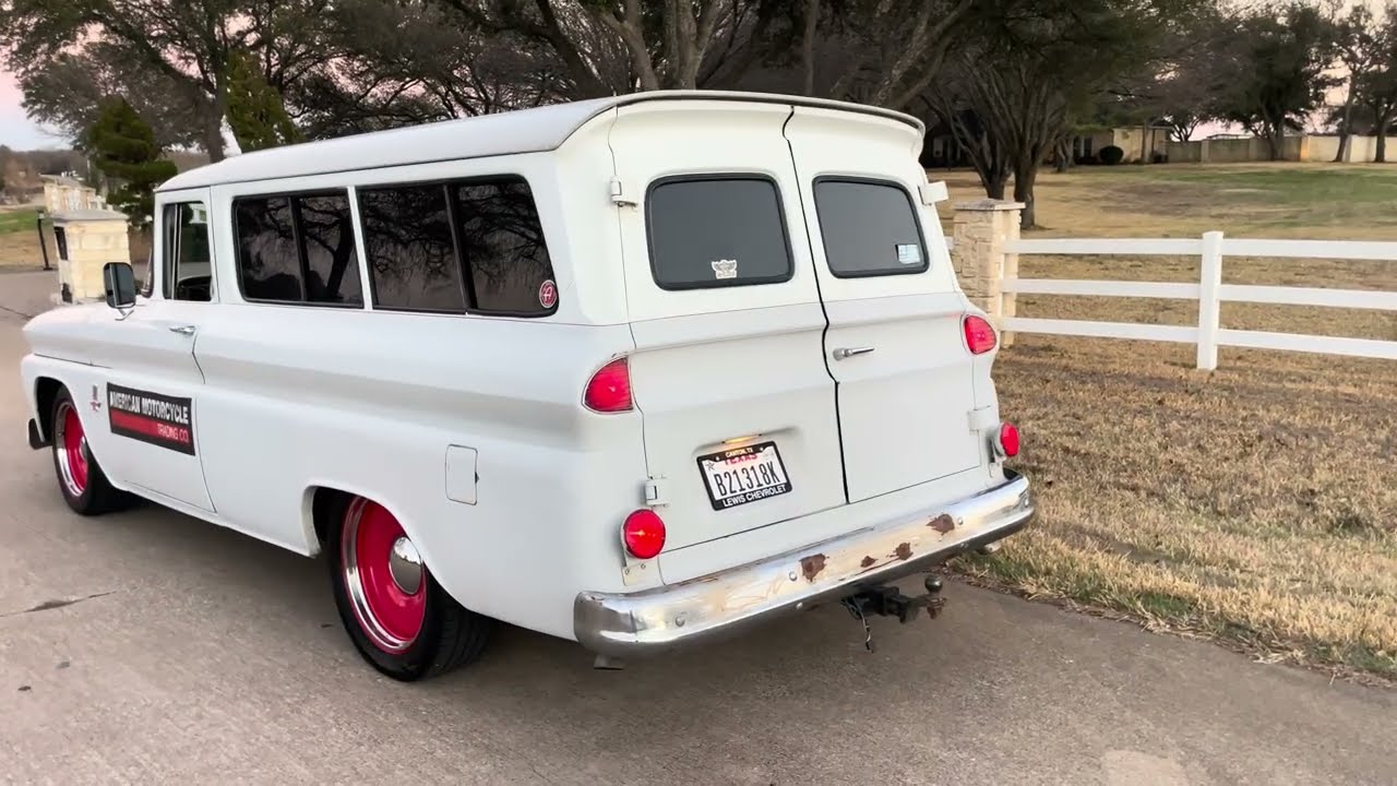 ‘63 Chevy Carryall, LS3 connect and cruise, coil over suspension for sale in Texas. 