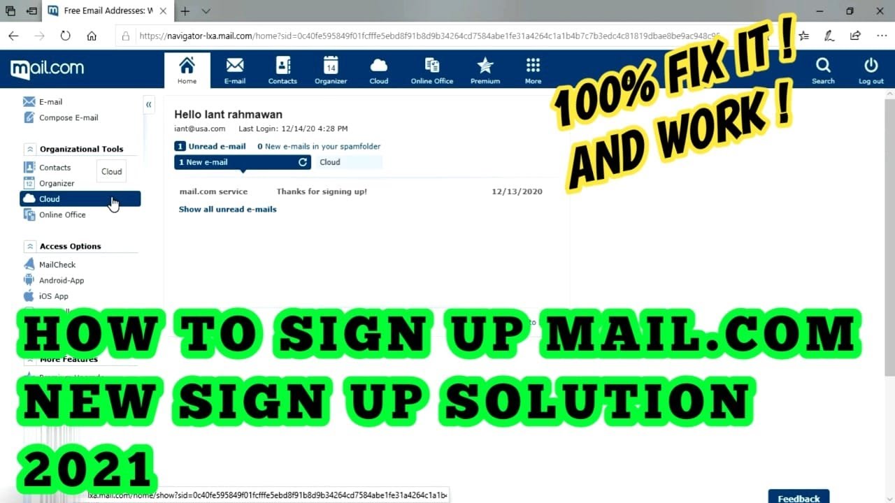 Akhirnya ! Cara Mendaftar Mail.com Dengan Mudah Cepat Terbaru 2022 | How to sign up free mail.com