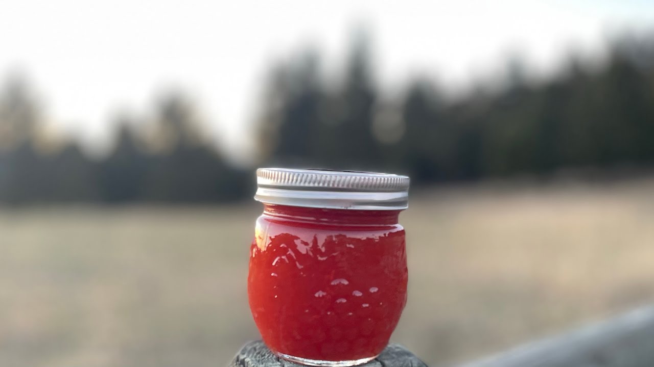 Making Rose Hip Jam