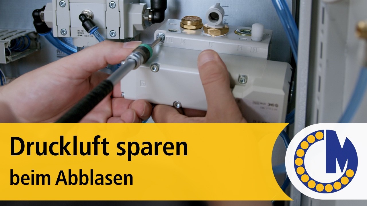 Pulsierende Druckluft beim Abblasen: Druckluftverbrauch senken ohne zusätzliche Steuerung