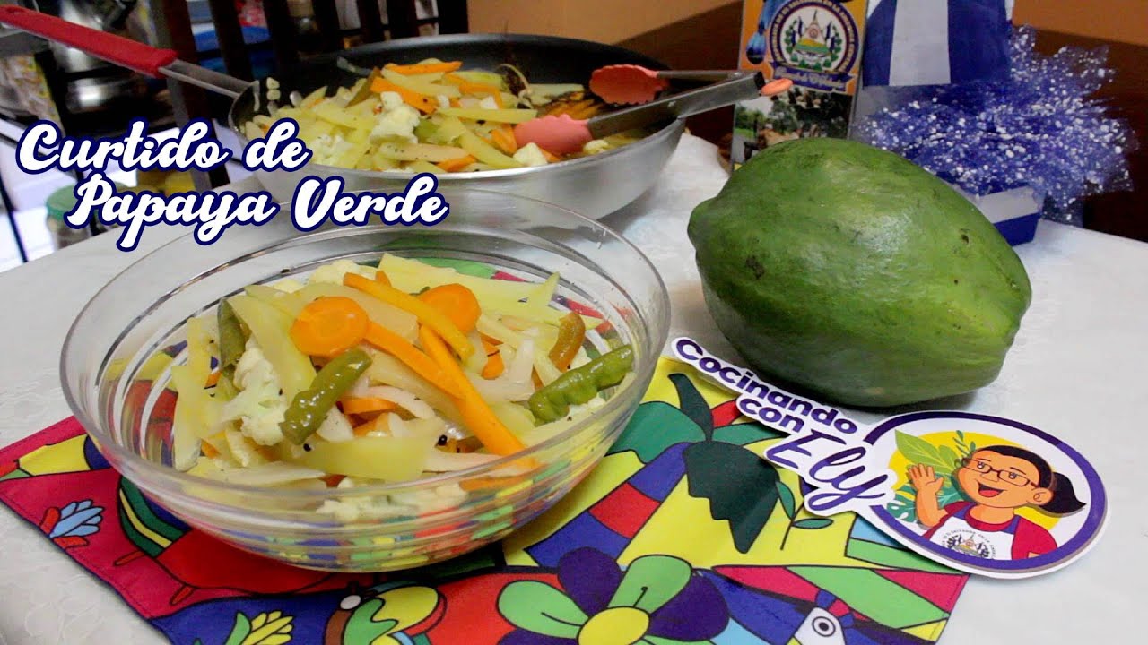 Preparando un Riquísimo CURTIDO DE PAPAYA VERDE