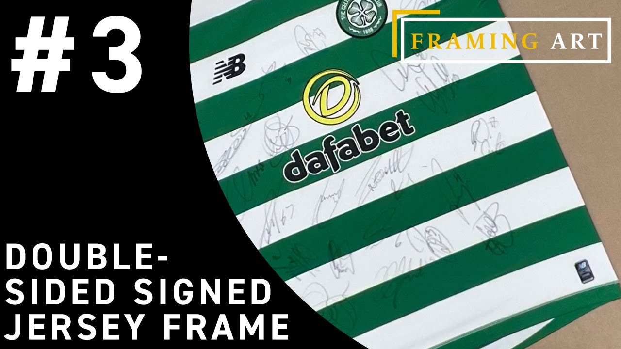 Framing Art- Double-Sided Signed Football Jersey