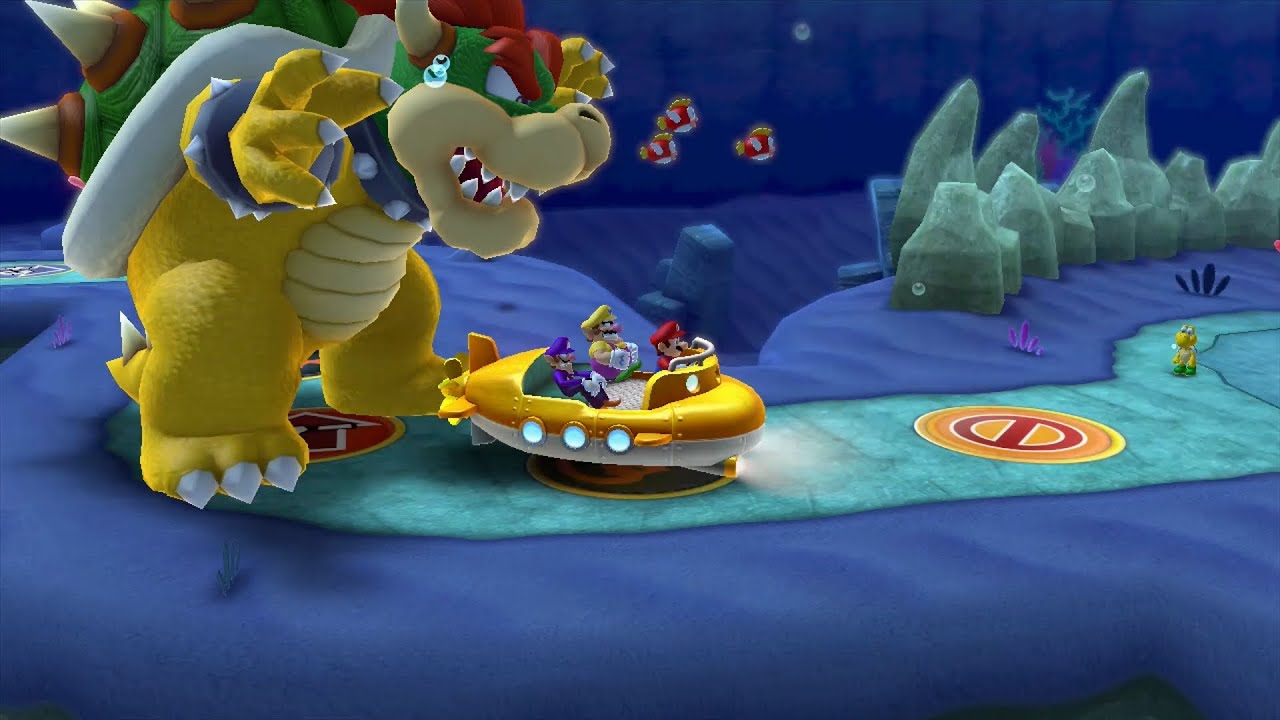 Mario Party 10 Bowser Party #461 Mario, Wario, Luigi, Waluigi Whimsical Waters Master Difficulty