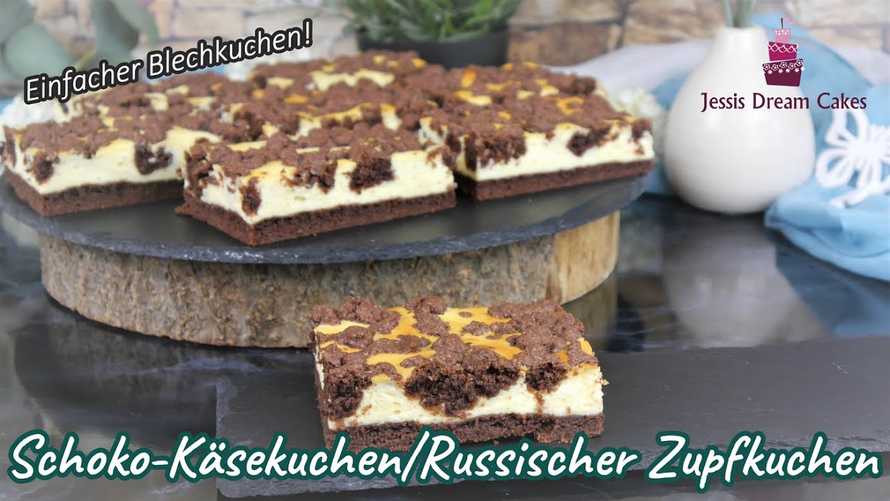 Leckerer Schoko-Käsekuchen vom Blech❤️ / Russischer Zupfkuchen / Blechkuchen
