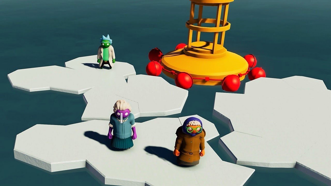 FARGAN VS WILLY VS VEGETTA - GANG BEASTS