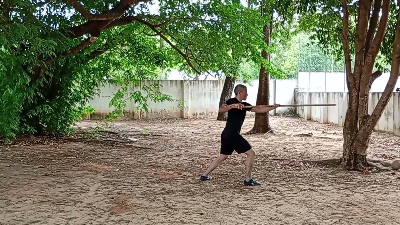 Bo Staff Form - Kung Fu, Choy Lee Fut Practice