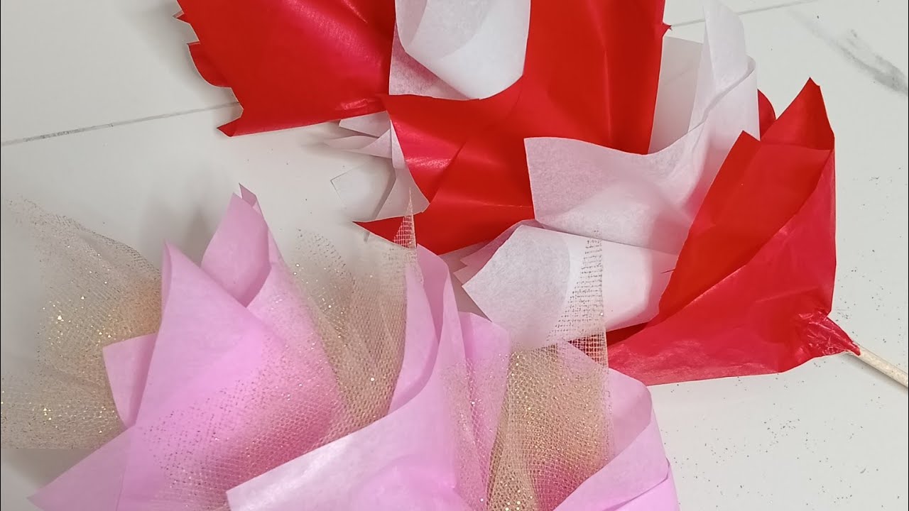 Brocheta de papel china #papel #regalos #arreglos #globos #14defebrero #amor #amistad #fyp #parati 