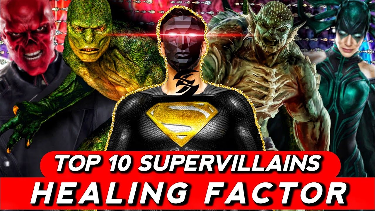Top 10 Unique Supervillains regeneration/healing factor Explained in Hindi (SUPERBATTLE)