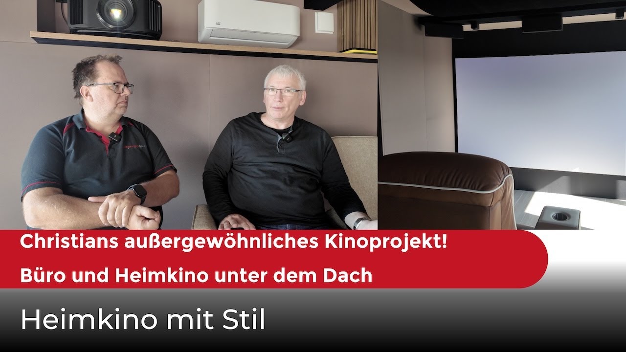 Heimkino mit Stil: Christians außergewöhnliches Kinoprojekt! Büro und Heimkino unter dem Dach.