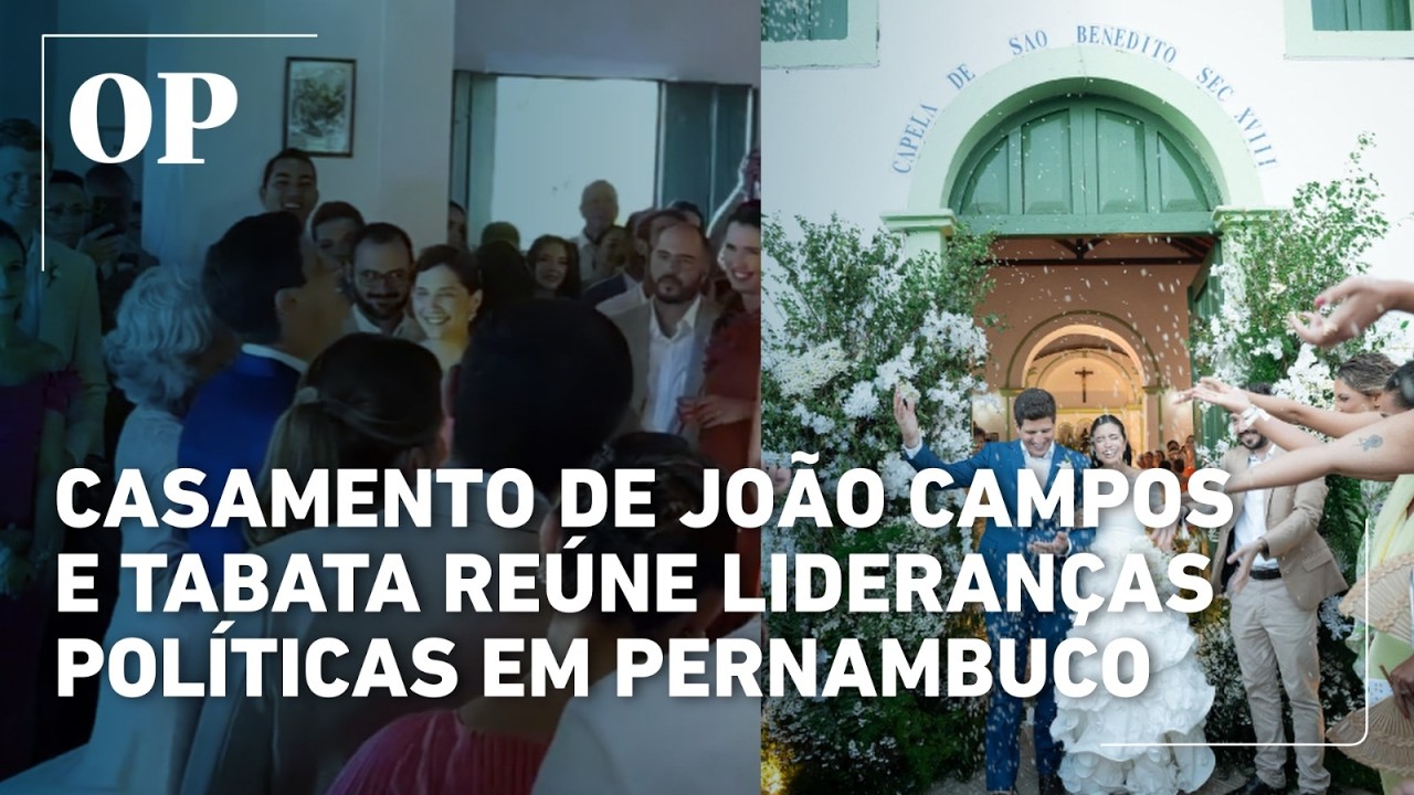 Casamento de João Campos e Tabata Amaral reúne lideranças políticas em Pernambuco
