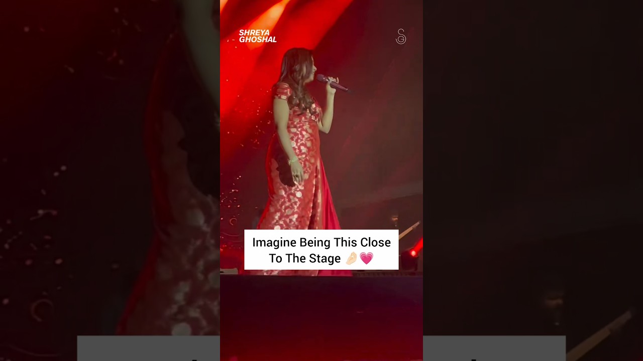 Front Row FEELS 😭✨ Witnessing SHREYA GHOSHAL LIVE THIS CLOSE