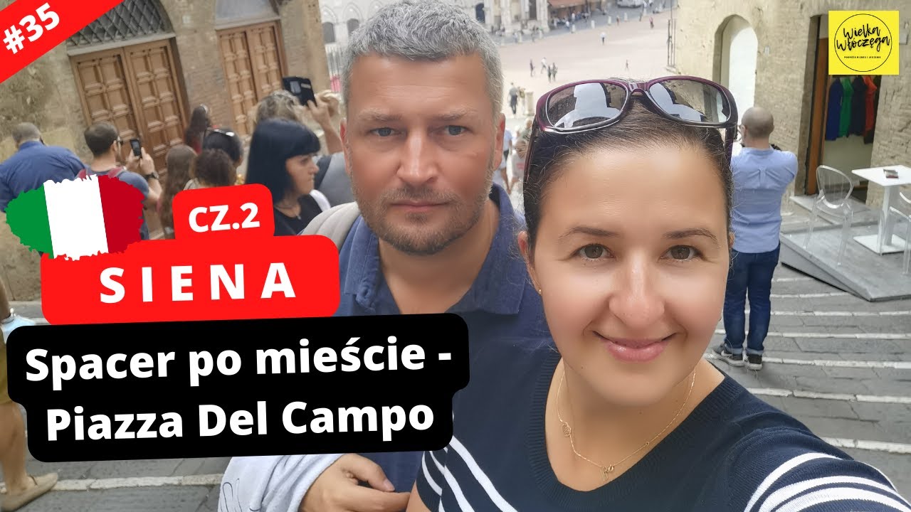🇮🇹Siena we Włoszech | Piazza Del Campo i spacer po mieście | objazdówka samochodem po Włoszech  #35