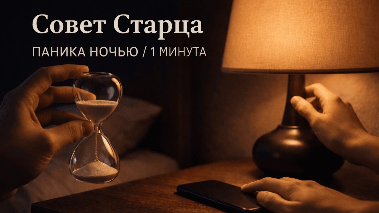 Совет Старца ✨ «Господи, помилуй» по ритму — когда страшно ночью 🙏 #тревога #молитва #покой