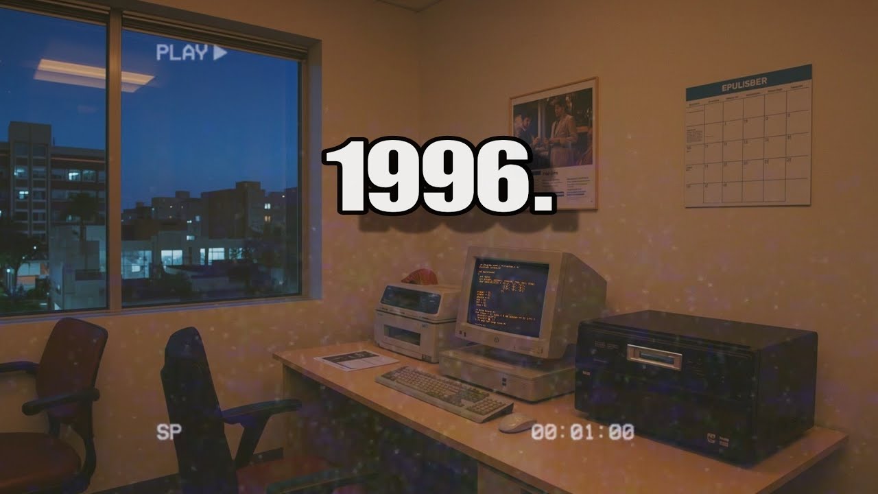 1996 𝘌𝘮𝘱𝘵𝘺 𝘖𝘧𝘧𝘪𝘤𝘦 𝘙𝘰𝘰𝘮 𝘈𝘵 𝘕𝘪𝘨𝘩𝘵 // 𝙉𝙤𝙨𝙩𝙖𝙡𝙜𝙞𝙘 𝙊𝙛𝙛𝙞𝙘𝙚𝙬𝙖𝙫𝙚 ~ 𝘝𝘏𝘚 𝙲𝚊𝚕𝚖 𝚅𝚊𝚙𝚘𝚛𝚠𝚊𝚟𝚎