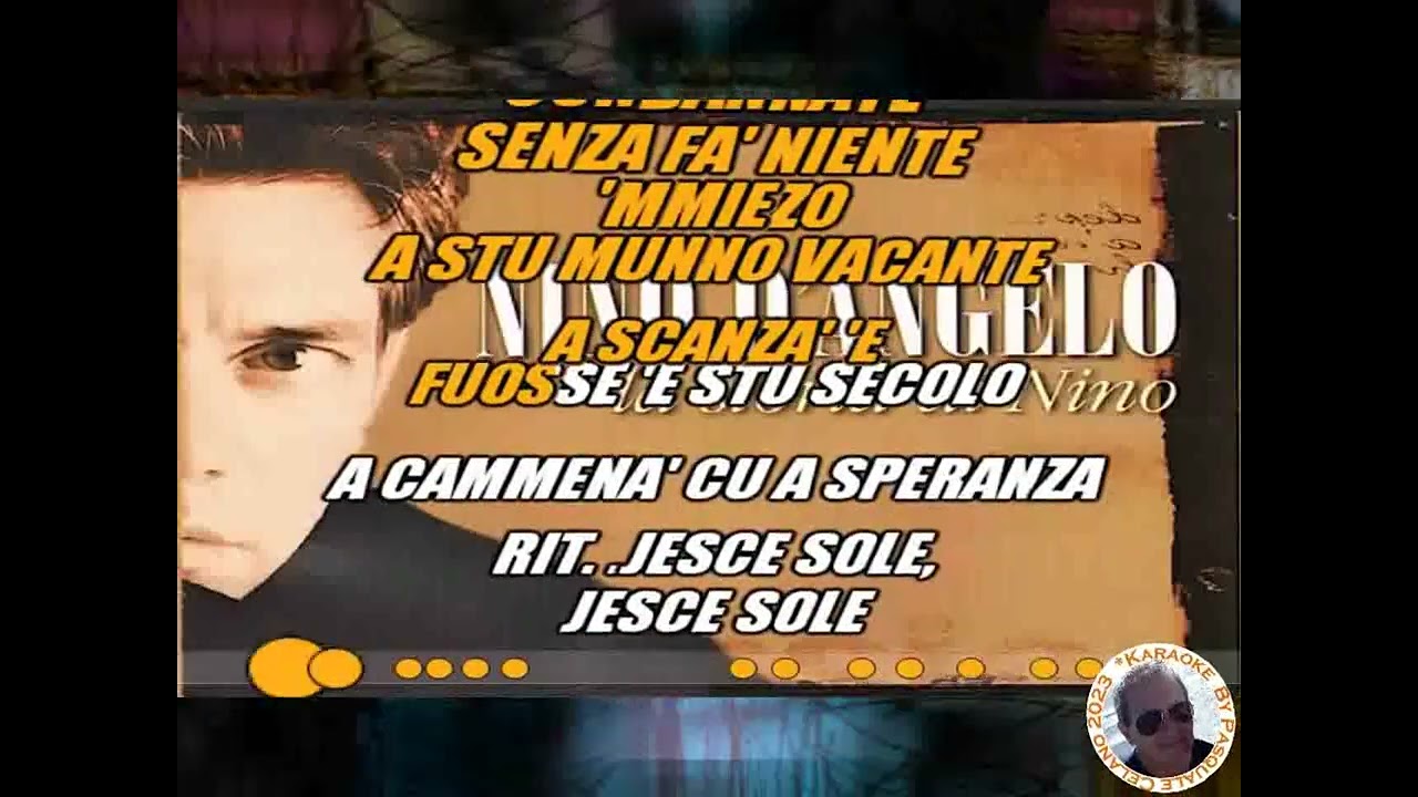 Nino D'Angelo   Jesce sole KARAOKE FAIR USE