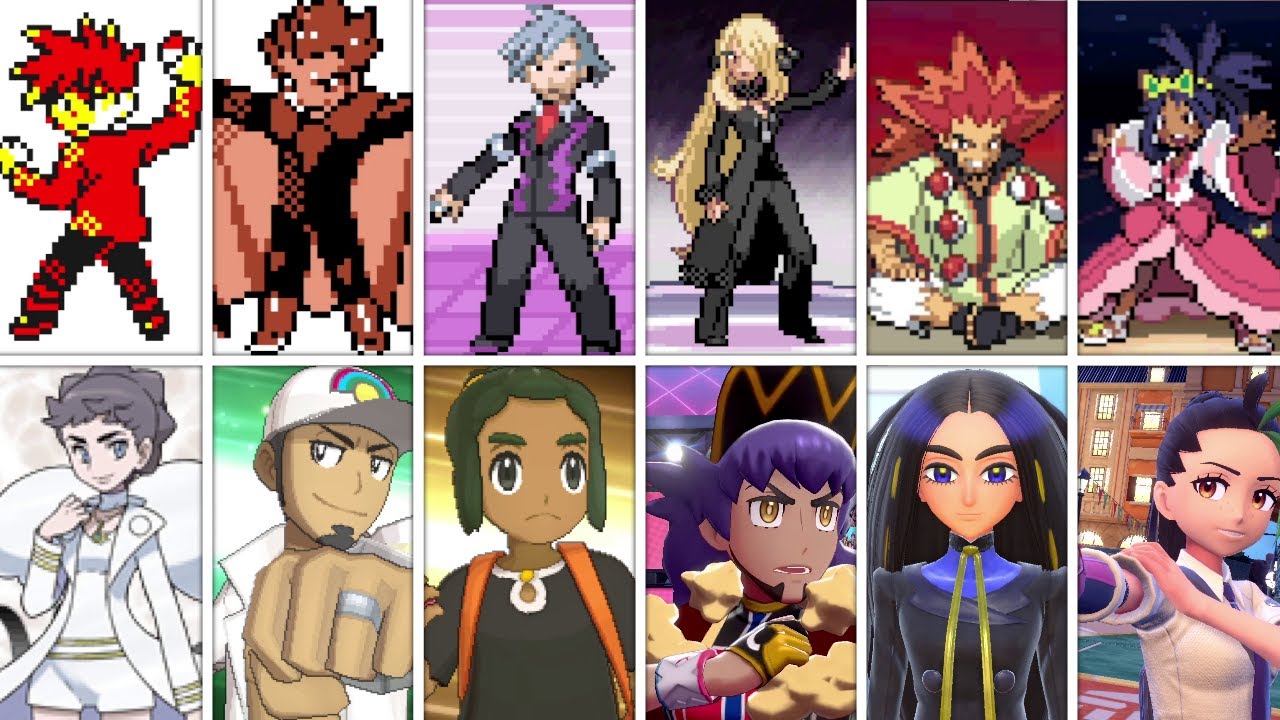 Evolution of Pokemon Champion Battles (1996 - 2022)
