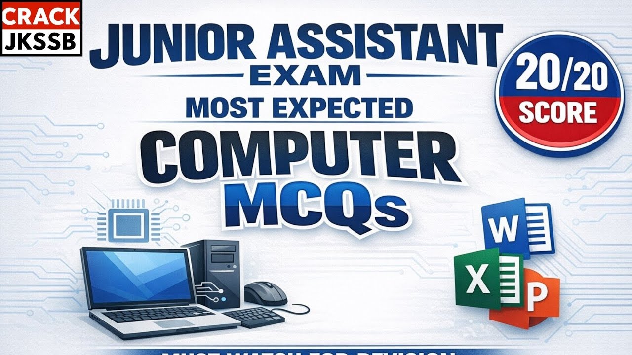 Top Expected Computer Questions | Junior Assistant Exam  Part 2 #juniorassistant #jkssbexam 