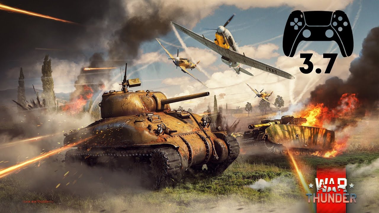 War Thunder PS5 Playstation 5 4K 60 fps, катаю аркаду 3.7