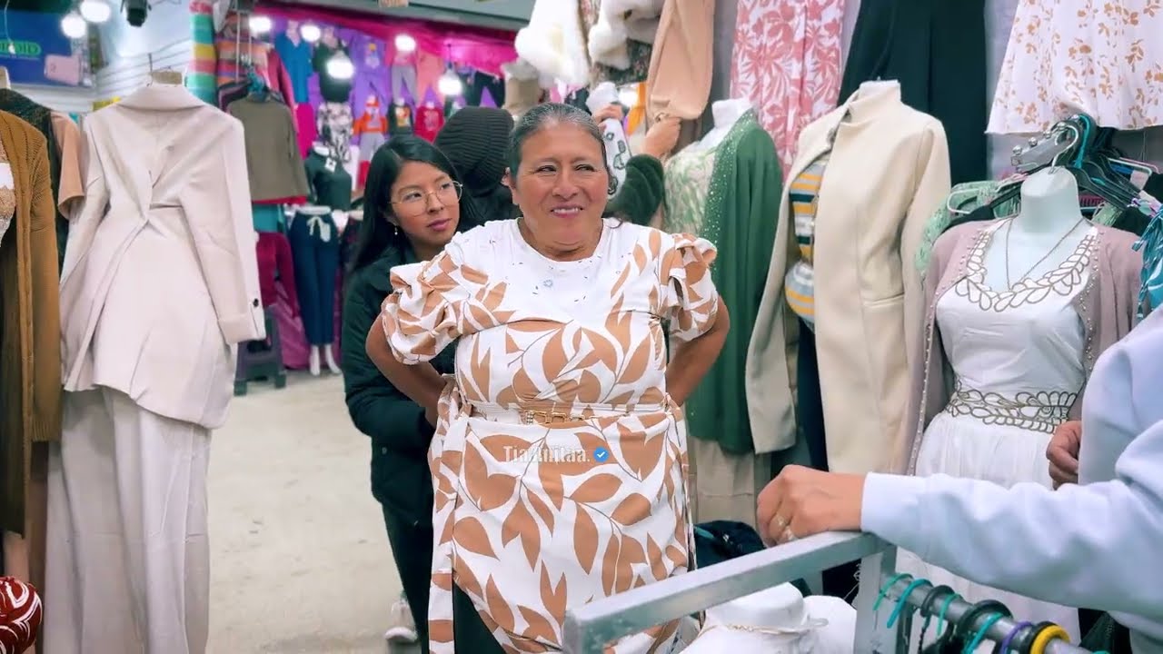 Voy hacer madrina de bautizo de una niñita y me voy a la feria a comprarme un vestido