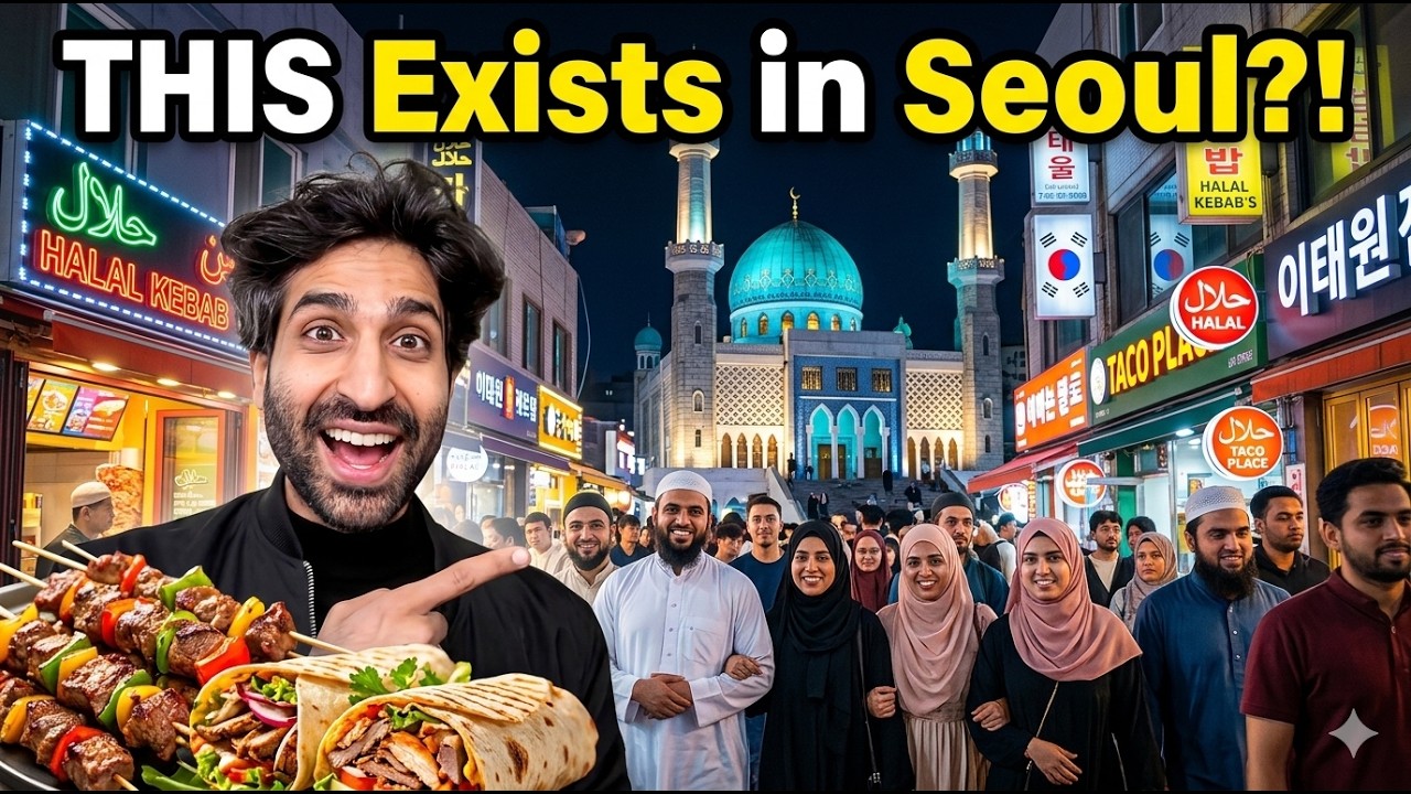 Is South Korea Halal Friendly? Pakistani Exploring Itaewon Muslim Street 🇰🇷