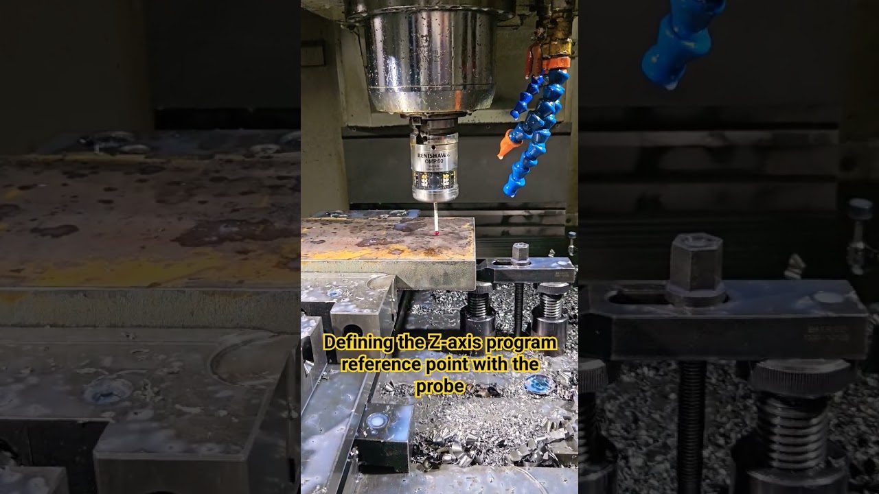 Defining the Z-axis program reference point with the probe