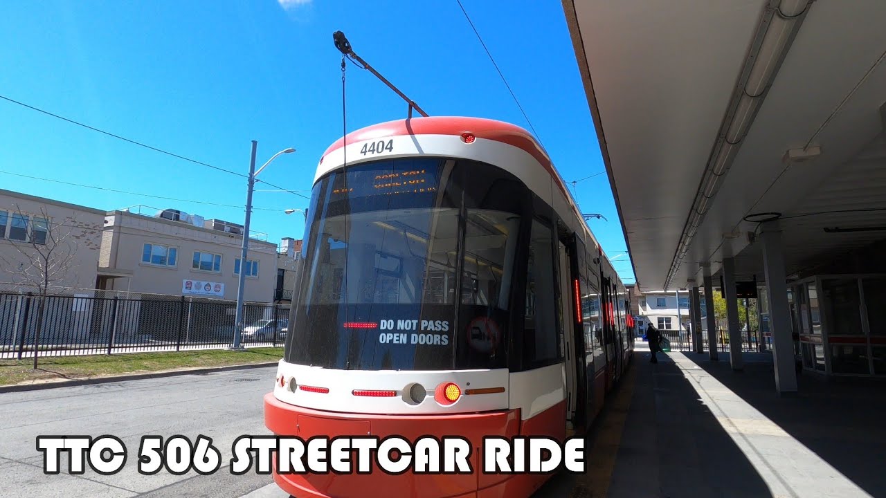 4k TTC Route 506 Streetcar Ride From Main Street Station To High Park Loop