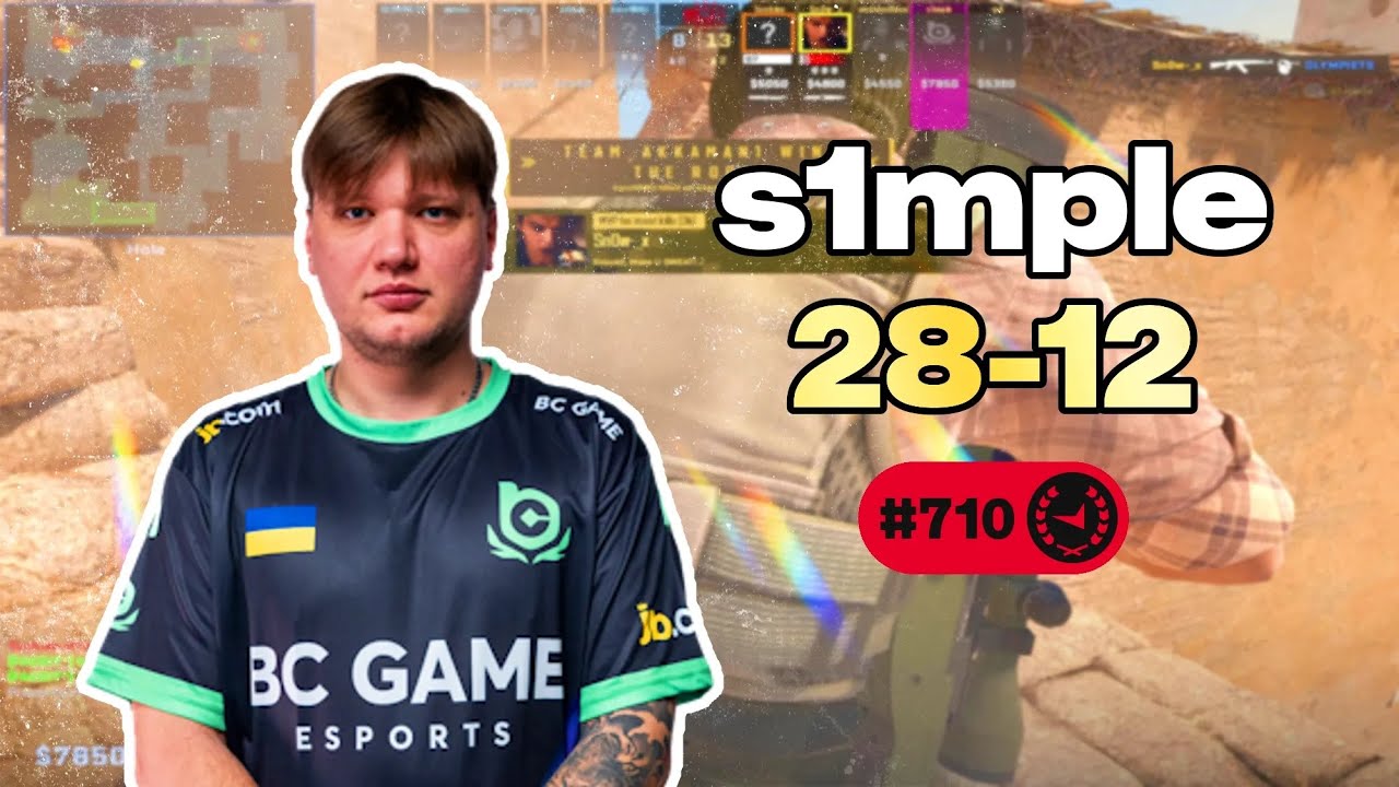 S1MPLE 28-12 EU FACEIT POV (Dust2) | 3544 ЭЛО