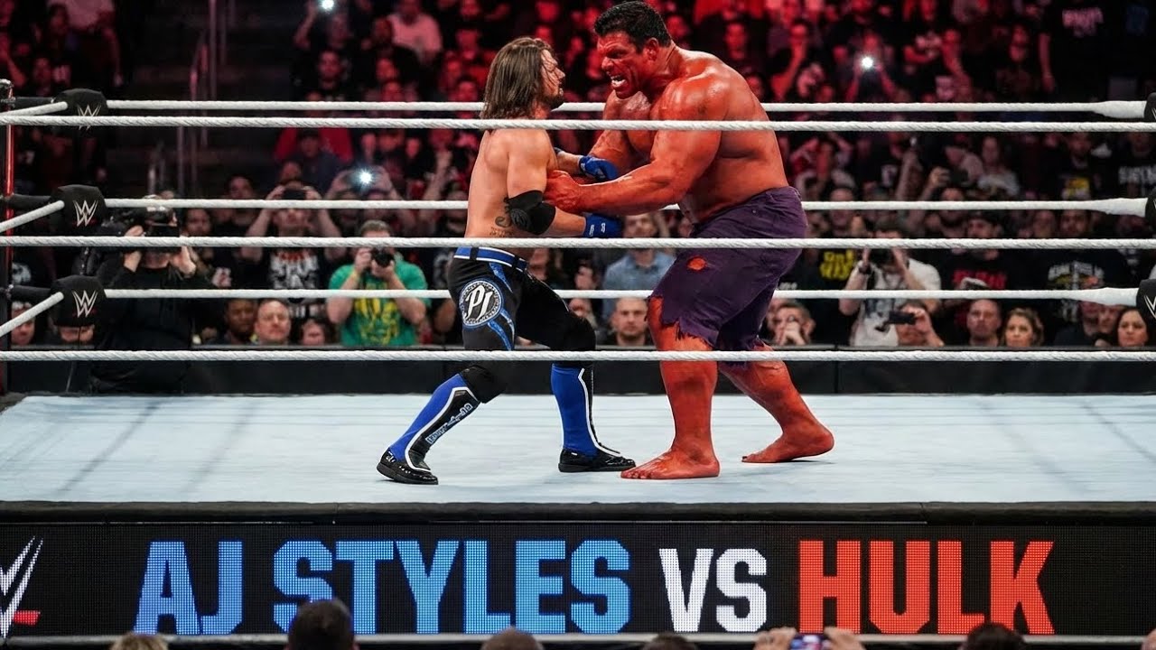 aj styles vs red hulk
