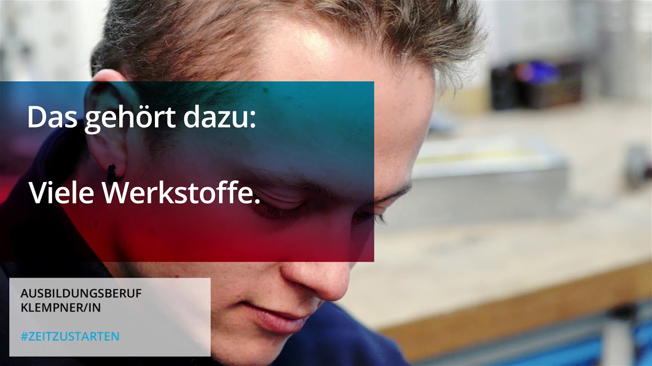 Ausbildung zum/r Klempner/in - die Textversion