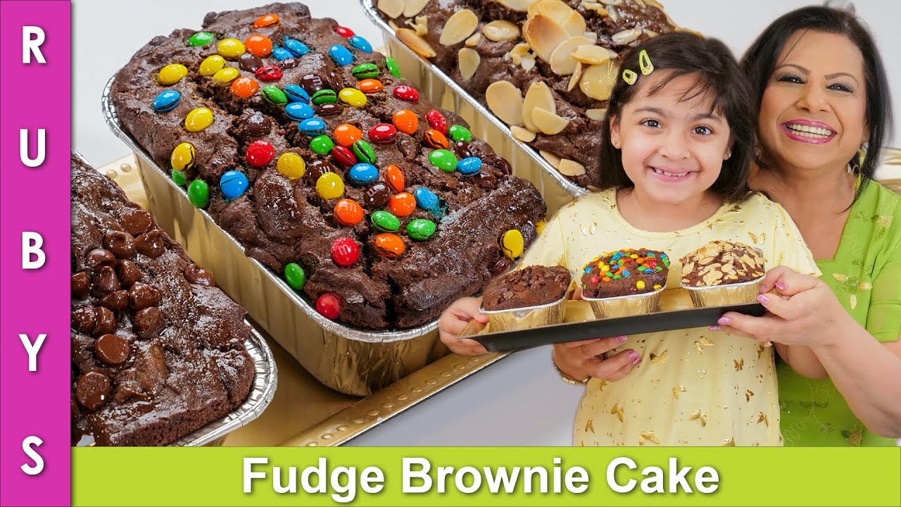 Fudge Brownie Cakes No Oven & With Oven Recipe in Urdu Hindi - RKK