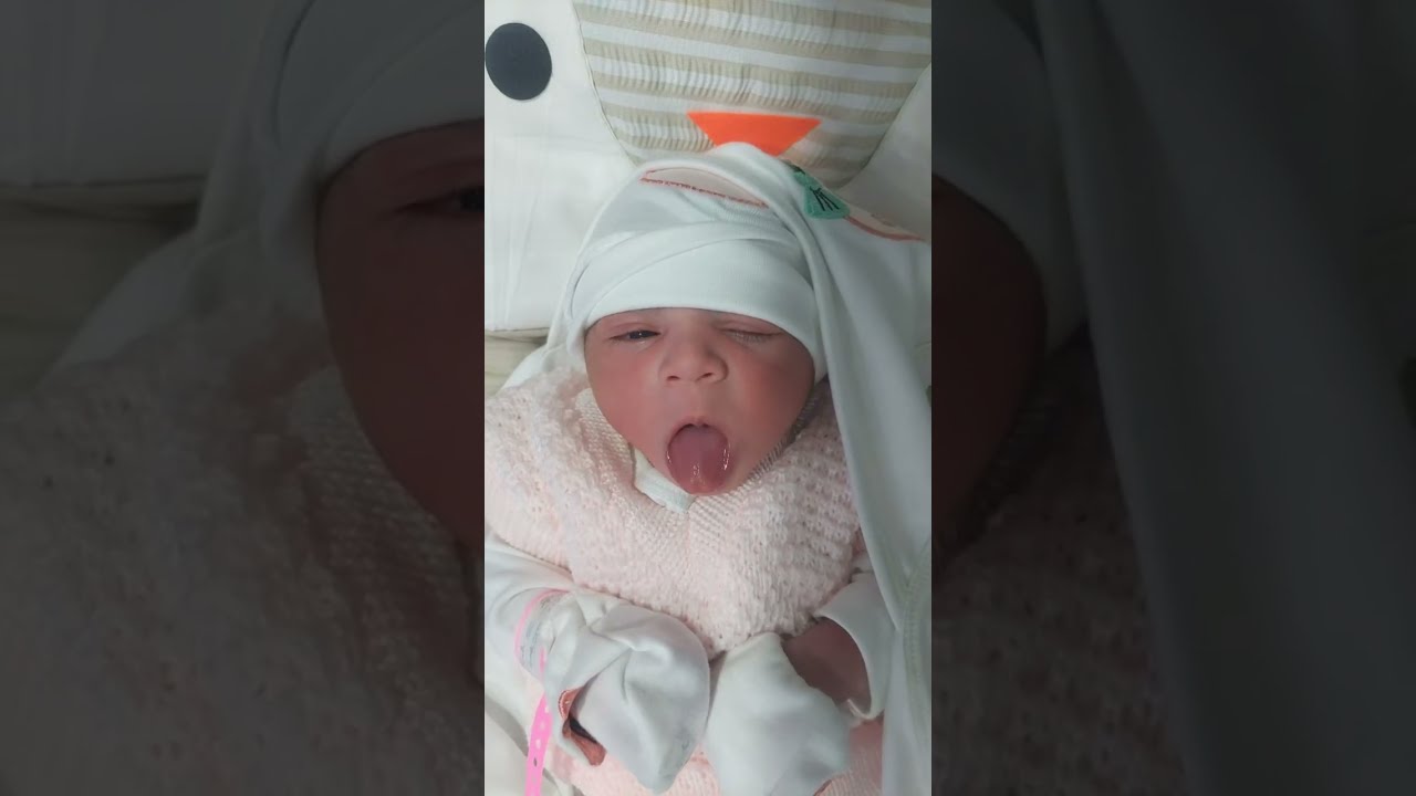 Newborn baby live after birth 