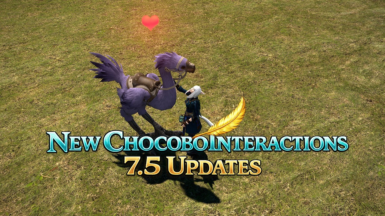 FFXIV: Новые взаимодействия с компаньоном-чокобо - 7.5