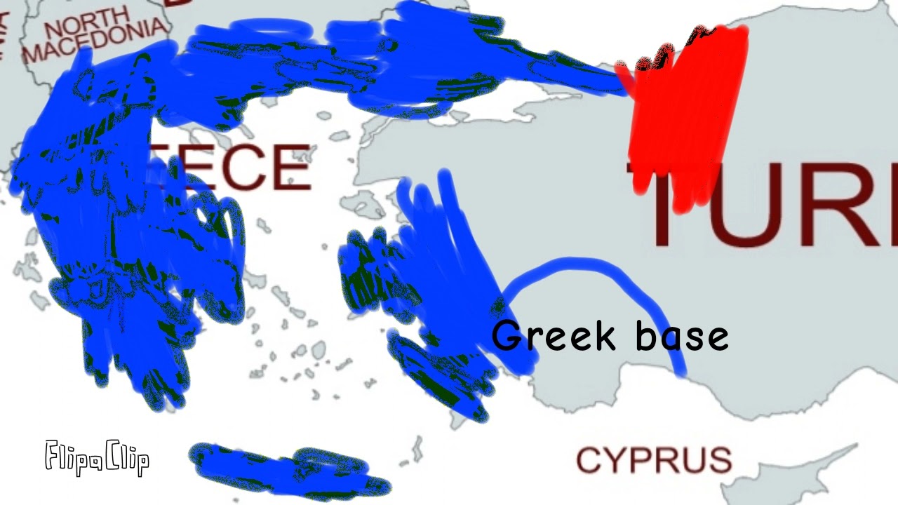 Turkey vs greece (map)