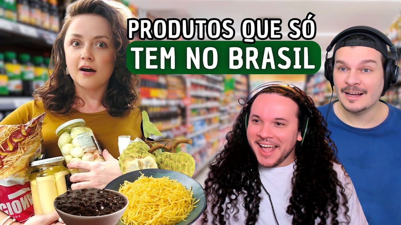 COMIDAS que voc&ecirc; N&Atilde;O COMPRA fora do BRASIL - React Olga Do Brasil