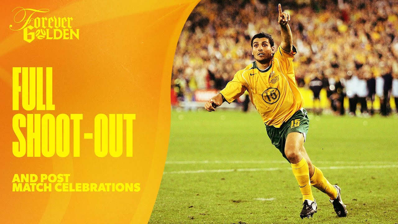 FULL SHOOT-OUT & POST-MATCH SCENES: CommBank Socceroos v Uruguay - FIFA World Cup Qualifier 2005