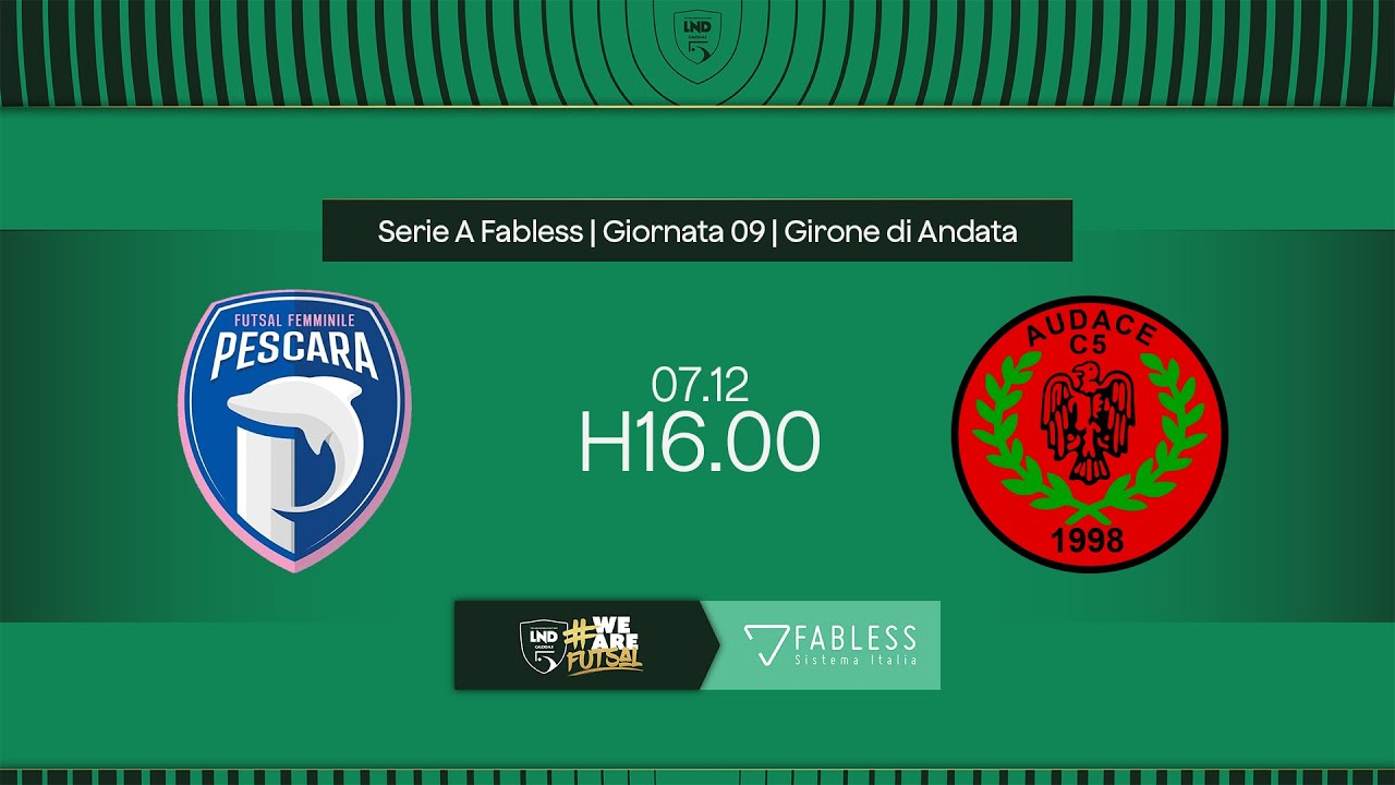 Pescara Femminile-Audace Verona 4-2 | 9ª giornata | Serie A Fabless 2024/2025