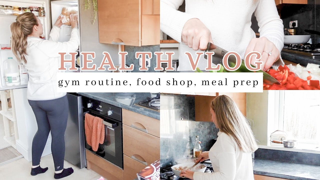 HEALTH VLOG | weekly reset, gym routine, food haul, meal planning + weekly meal prep