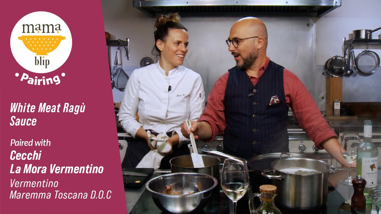 15 Minute Italian Dinner Recipe | White Meat Ragù sauce paired with Cecchi  La Mora Vermentino