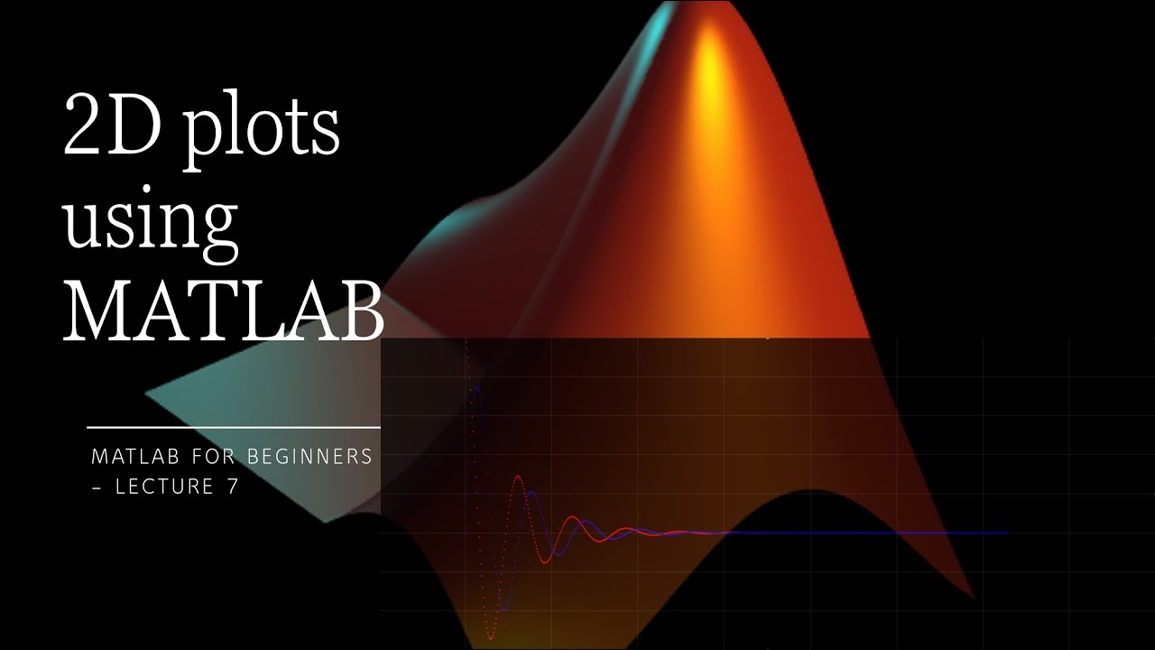 All you need to know about MATLAB 2D plots - Lecture 7