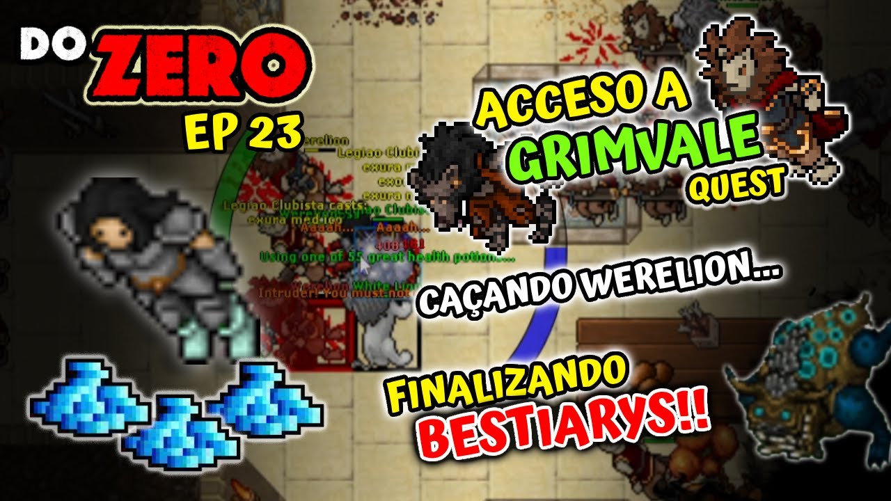 EK DO ZERO – TIBIA – EP 23 – Level 317 ao 328 | FIZEMOS ACESSO AO WERELION! LEVEL 300 CAÇA?