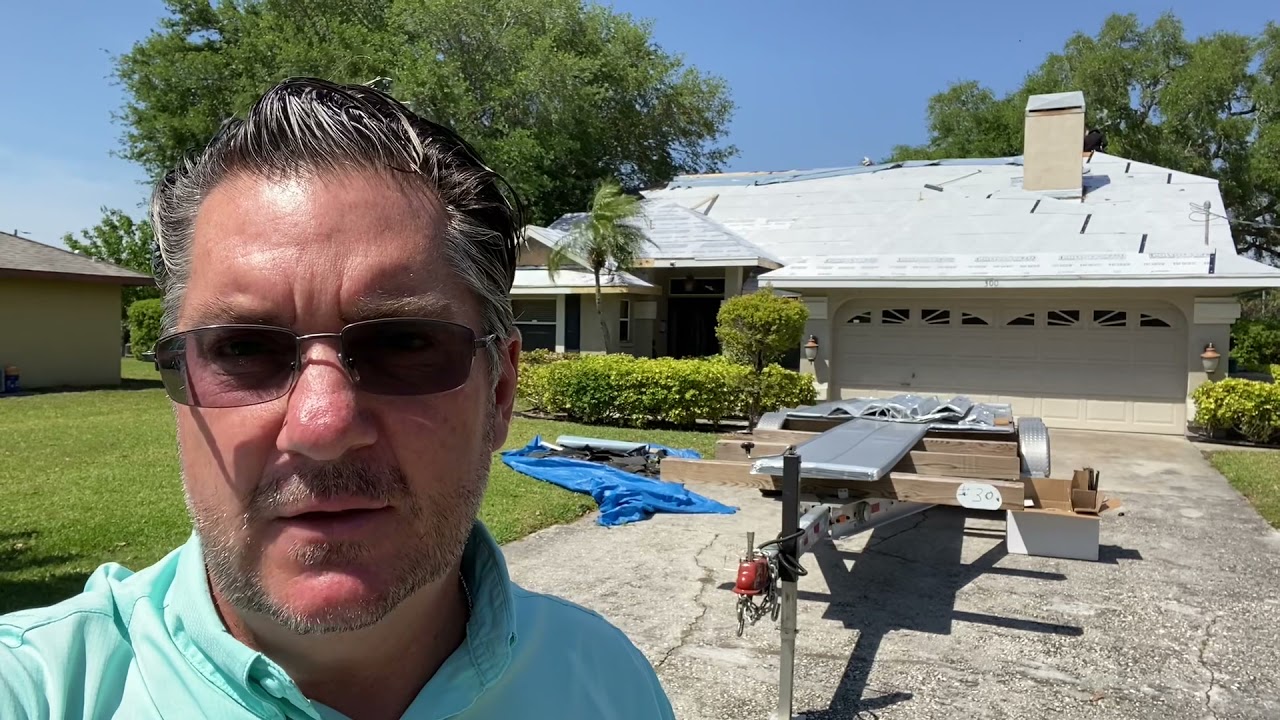 Metal Roof being installed in Palmetto, Florida