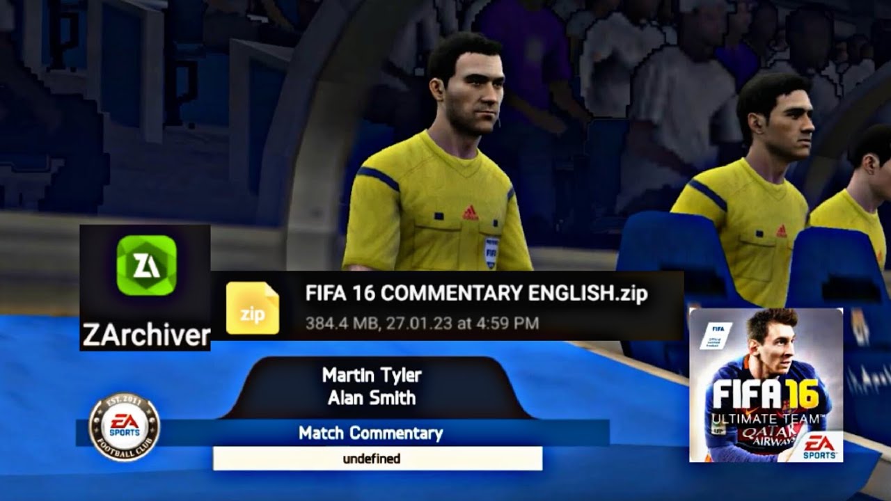 || How to install FIFA 16 COMMENTARY in 60 seconds #zarchiver